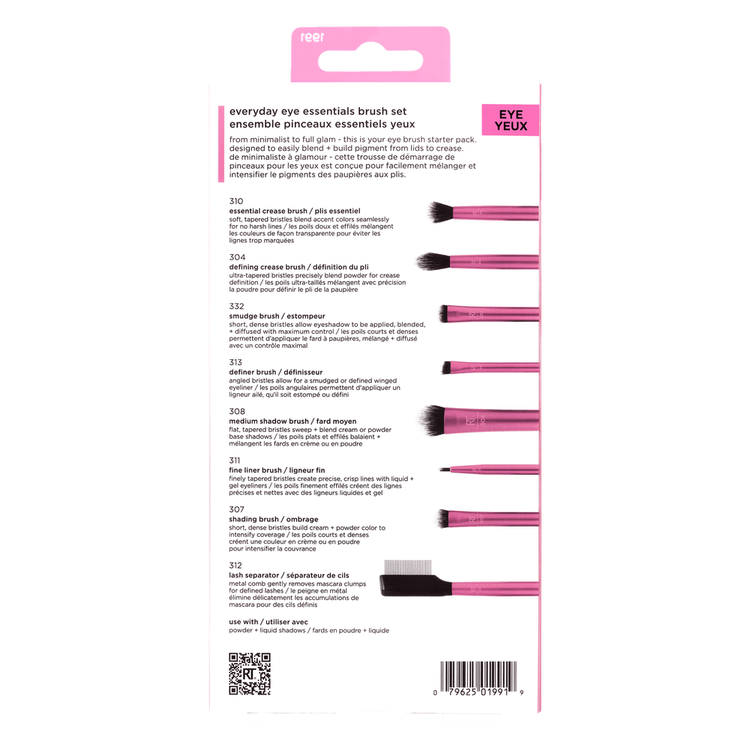 Everyday Eye Essentials Makeup Brush Set - Set de brochas esenciales para ojos