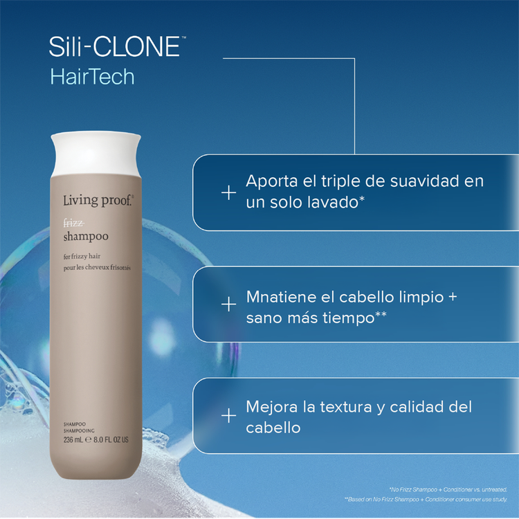 No Frizz - Shampoo, protege contra la humedad y el frizz