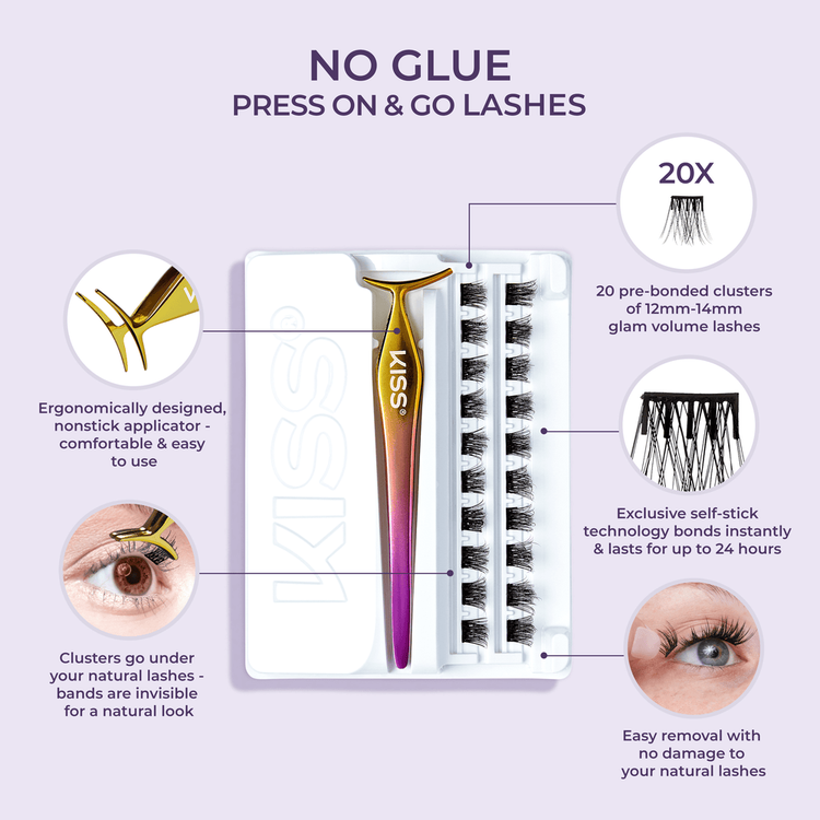 Impress Kit de extensiones de pestañas sin pegamento