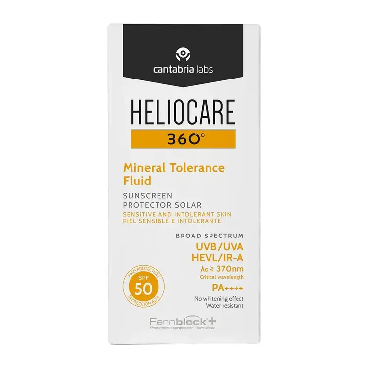 Mineral Tolerance Fluid SPF 50 Protector solar facial con filtros 100% minerales