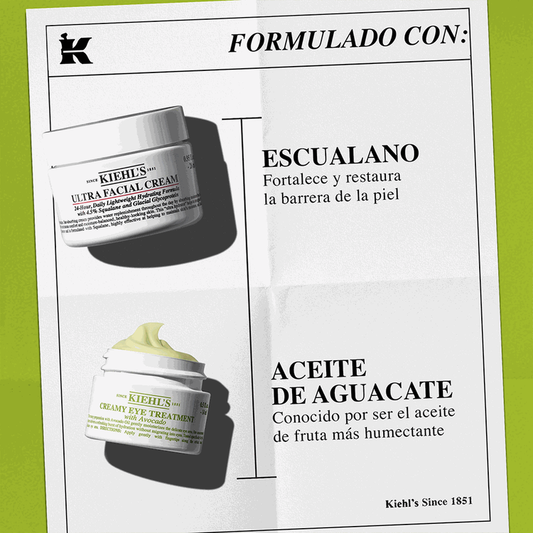Face & Eye Hydration Set - Set de regalo, Ultra Facial Cream 50ml + Creamy Avocado Eye Treatment 14ml
