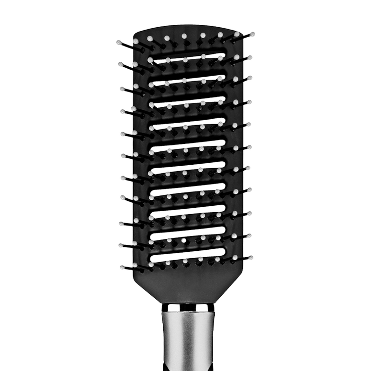 Conair - Cepillo todo uso ventilado velvet touch color negro con plata