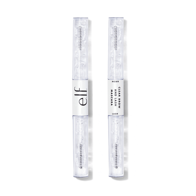 e.l.f. Clear Brow & Lash Mascara Set of 2 Paquete de 2 gel transparente acondicionador para cejas y pestañas