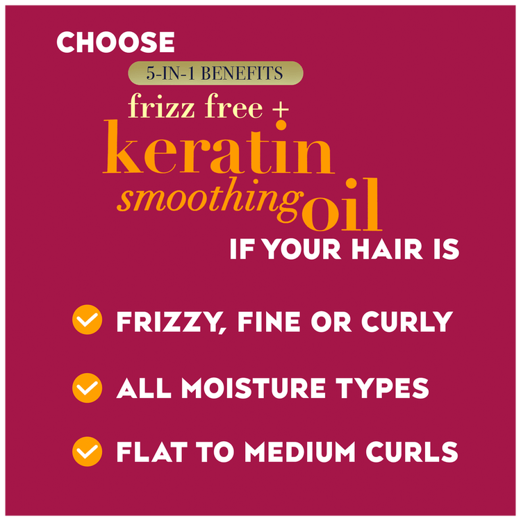 OGX Strengthening And Smooth Extra Strength Keratin Oil - Acondicionador, con proteína de queratina