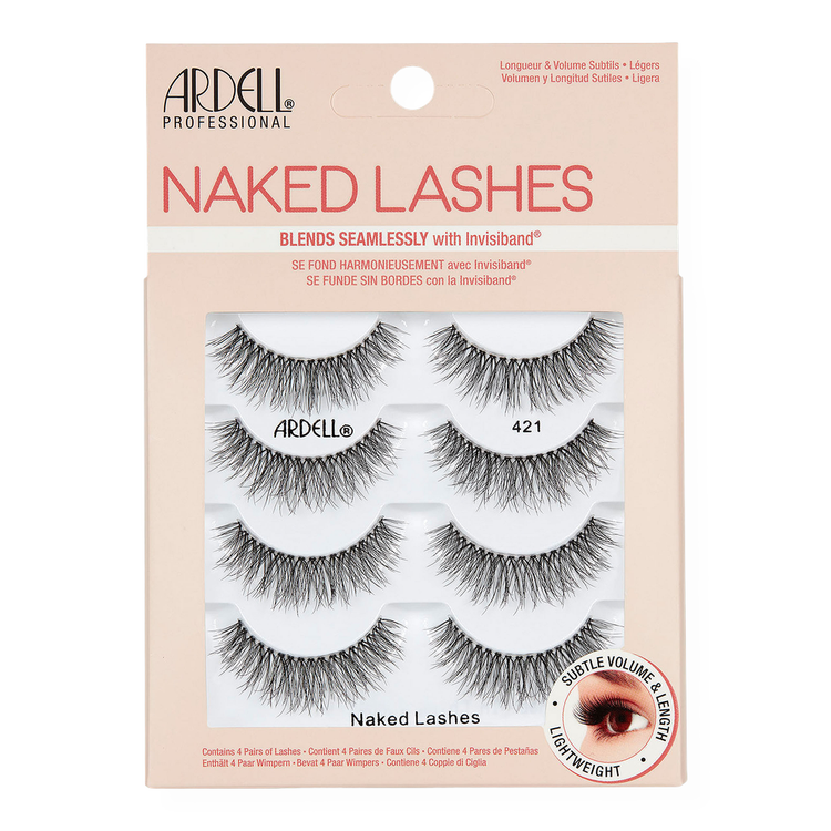 Naked False Lashes #421 Multipack Pestañas postizas volumen y longitud medios.