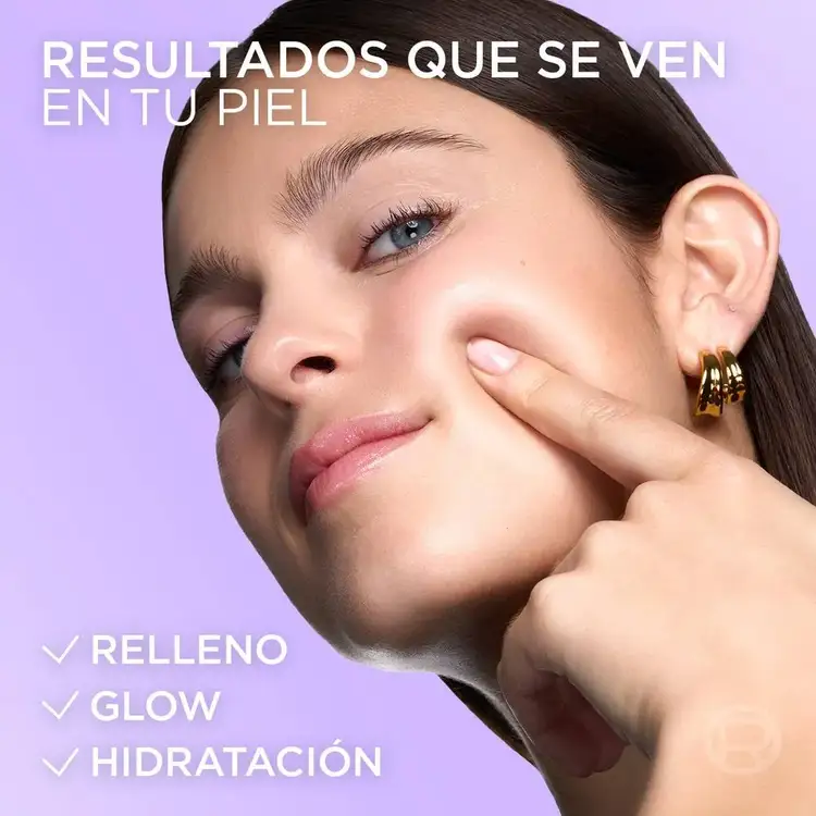 Revitalift Laser - Mascarilla facial glass skin, con acido hialurónico