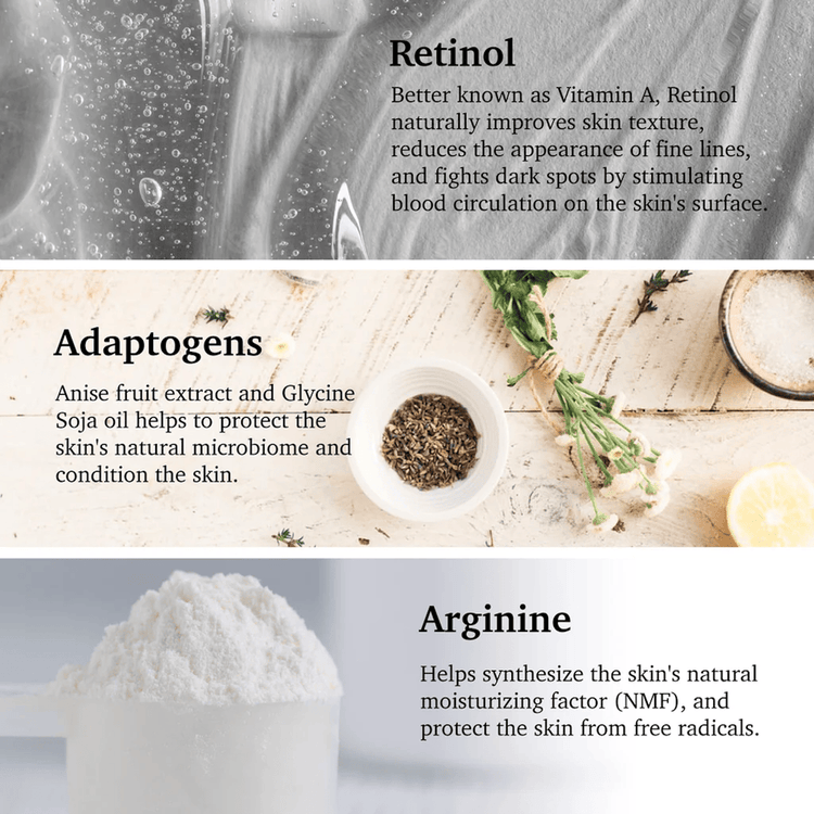 Facial Serum Rejuvenating Retinol + Vit E Serum facial efectos antienvejecimiento