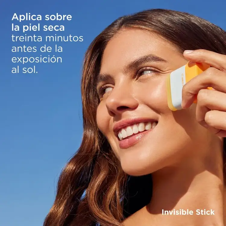 Invisible Stick - Protector solar en barra, resistente al agua y al sudor