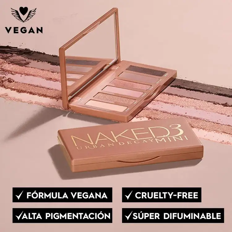 Naked Mini Palette 3 Paleta de sombras tamaño de viaje
