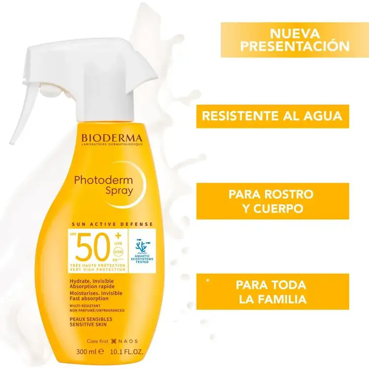Photoderm Spray Protector solar fácil aplicación