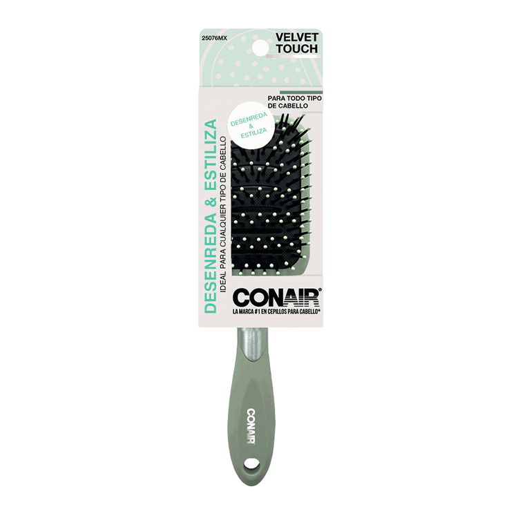 Velvet Touch - Cepillo de pala, color verde