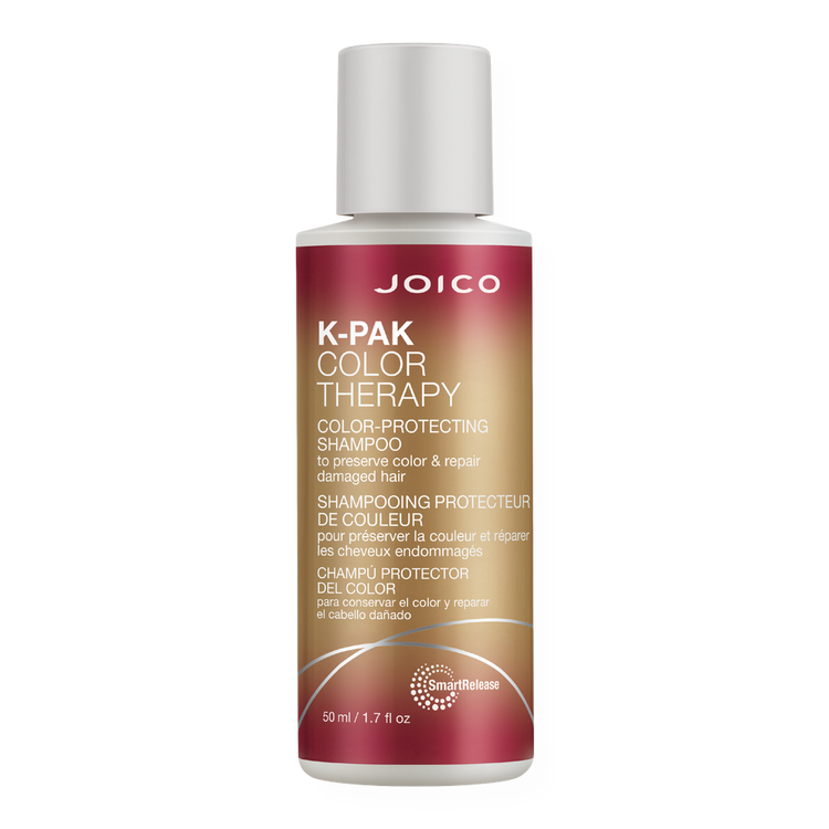 Travel Size K-PAK Color Therapy Shampoo limpia suavemente