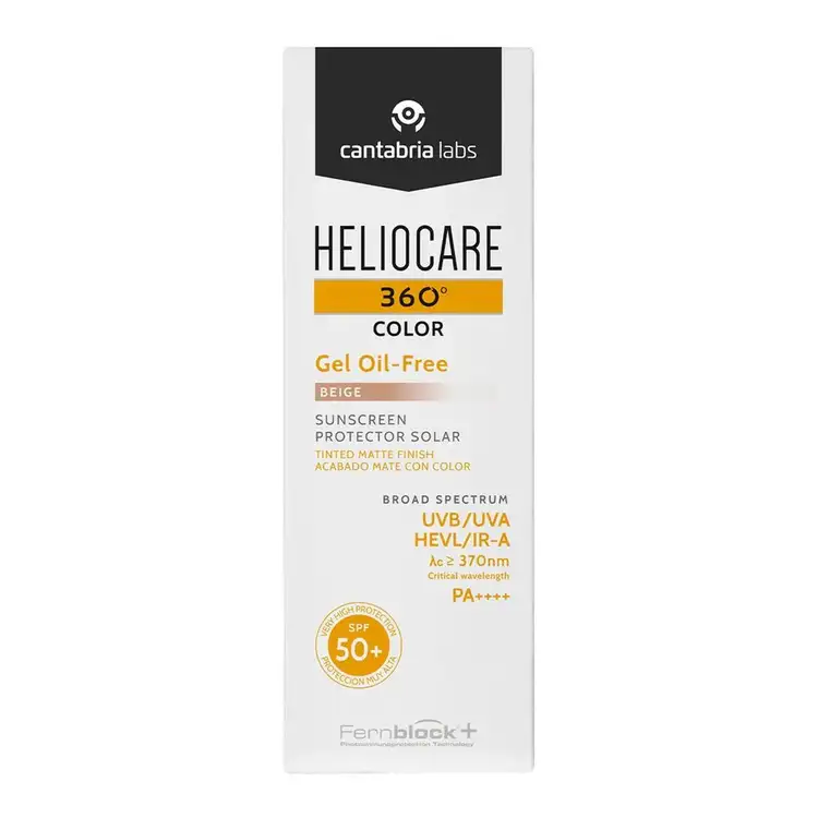 Color Gel Oil-Free SPF 50+ Protector solar facial para pieles grasas o con tendencia acneica