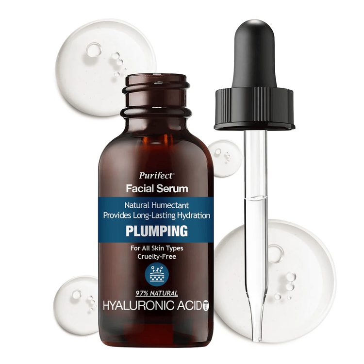 Facial Serum Plumping Hyaluronic Acid + Vit E Serum facial hidrata intensamente y reduce manchas