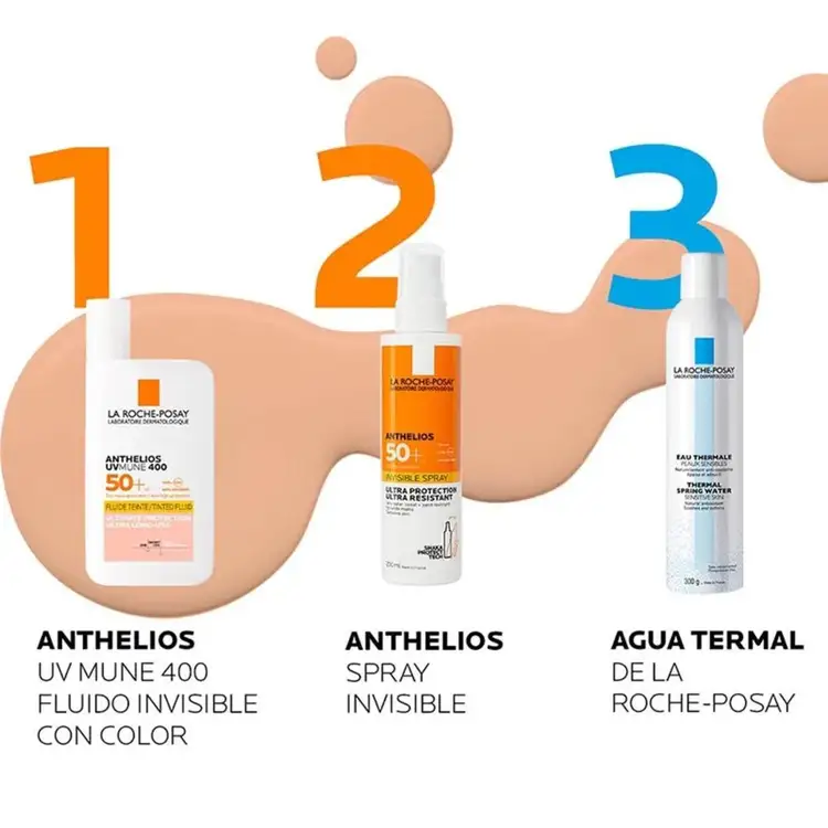 Anthelios Protector solar facial invisible con color