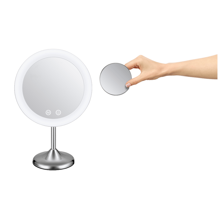 Conair - Espejo Led usb 9” con aumento 10x metal