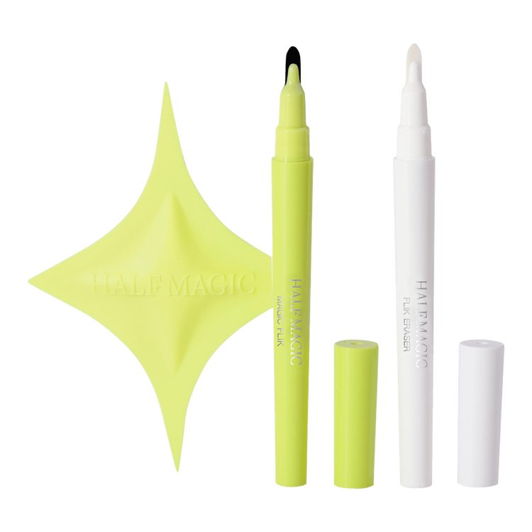The Wing Hack - Set de regalo, delineador líquido + guía de silicón + pluma correctora