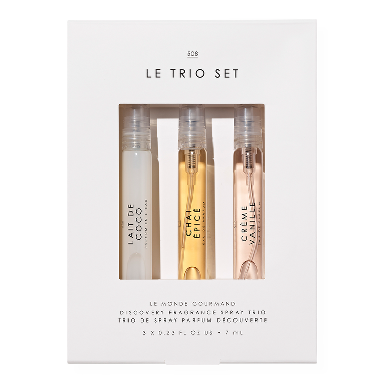Le Trio - Set de mini fragancia en spray, Lait de Coco + Chai Epice + Creme Vanille