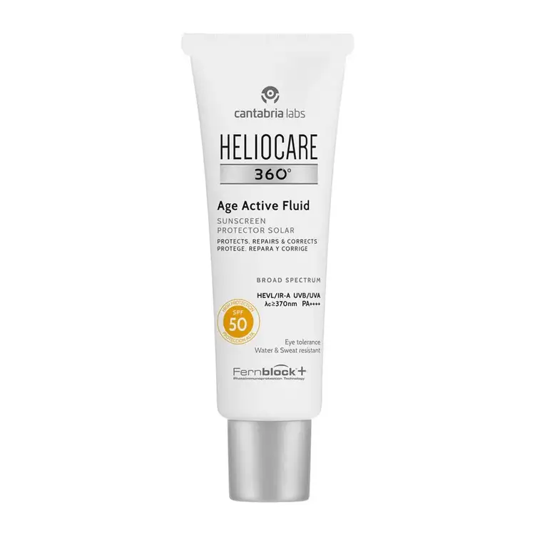 Heliocare 360° Age Active Fluid SPF 50 Protector solar facial ultraligero contra el fotoenvejecimiento
