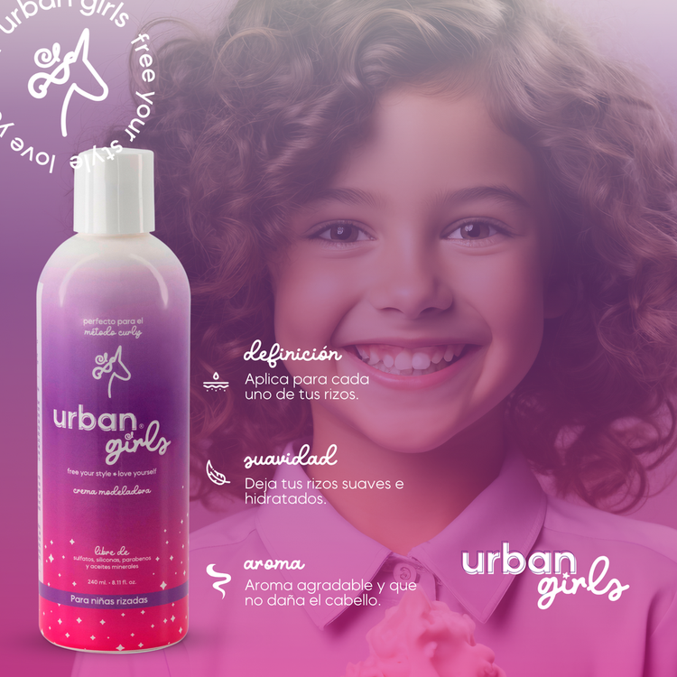 Urban Girls - Crema, para cabello rizado