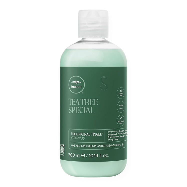 Tea Tree Shampoo revitaliza el cuero cabelludo