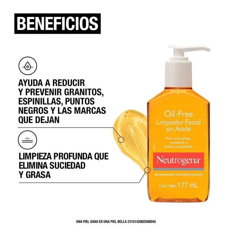 Oil Free Limpiador con Tecnología MicroClear®