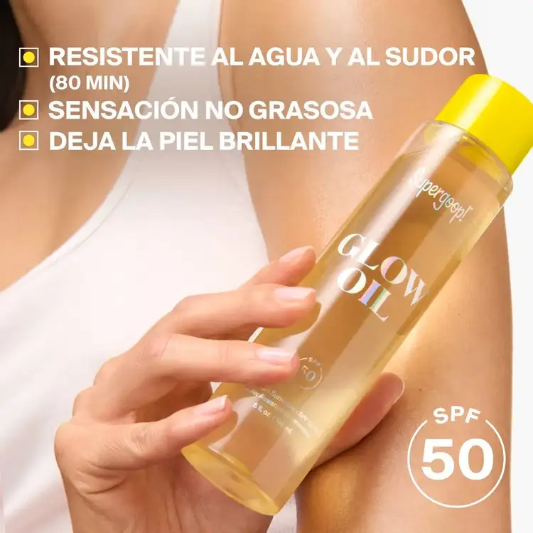 Glow Oil - Protector solar en aceite, acabado radiante