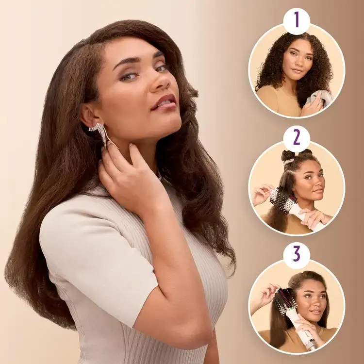 Smooth Style - Cepillo térmico, seca, alisa y da volumen