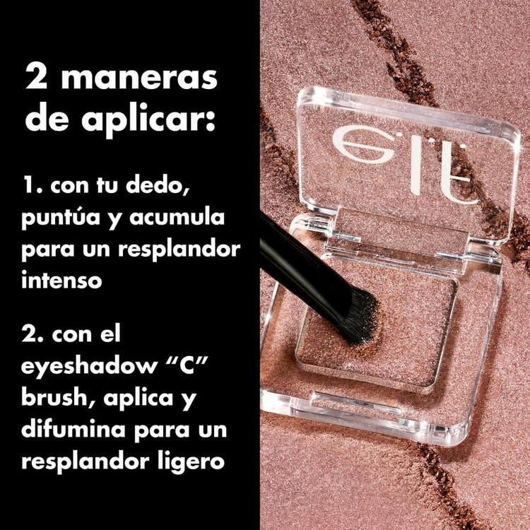e.l.f. Fine as Fleck Glitter Eyeshadow Topper de sombra para párpados con brillo suave y de larga duración