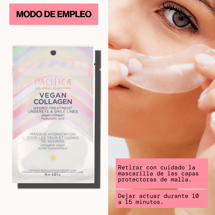 Vegan Collagen Hydro-Treatment Mascarilla para ojos humectación instantánea