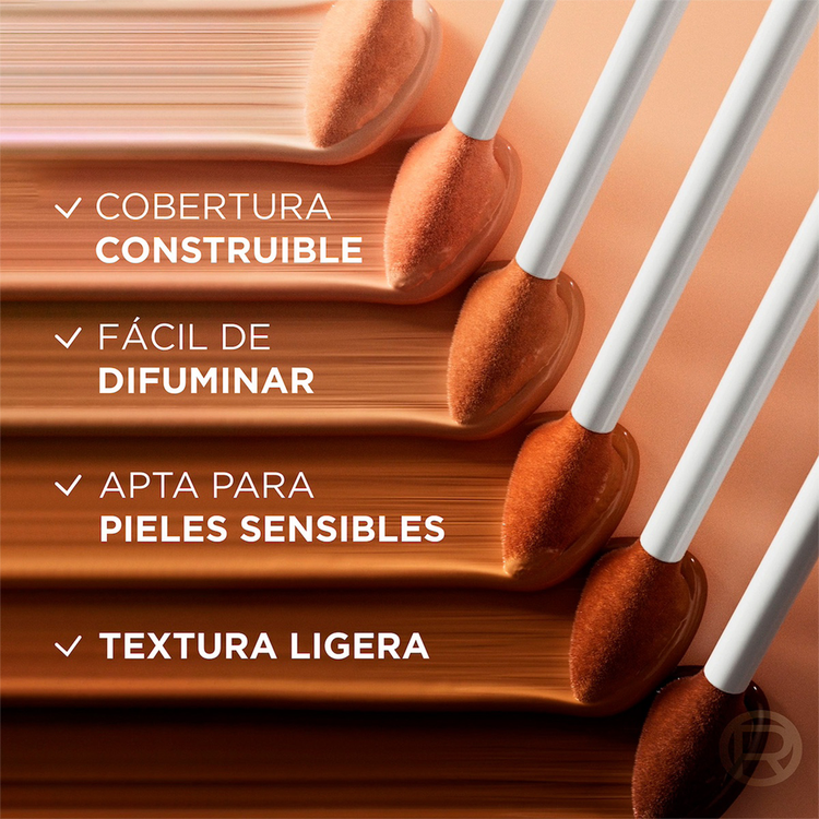 True Match Radiant Serum Concealer - Corrector líquido, con ácido hialurónico y cafeína