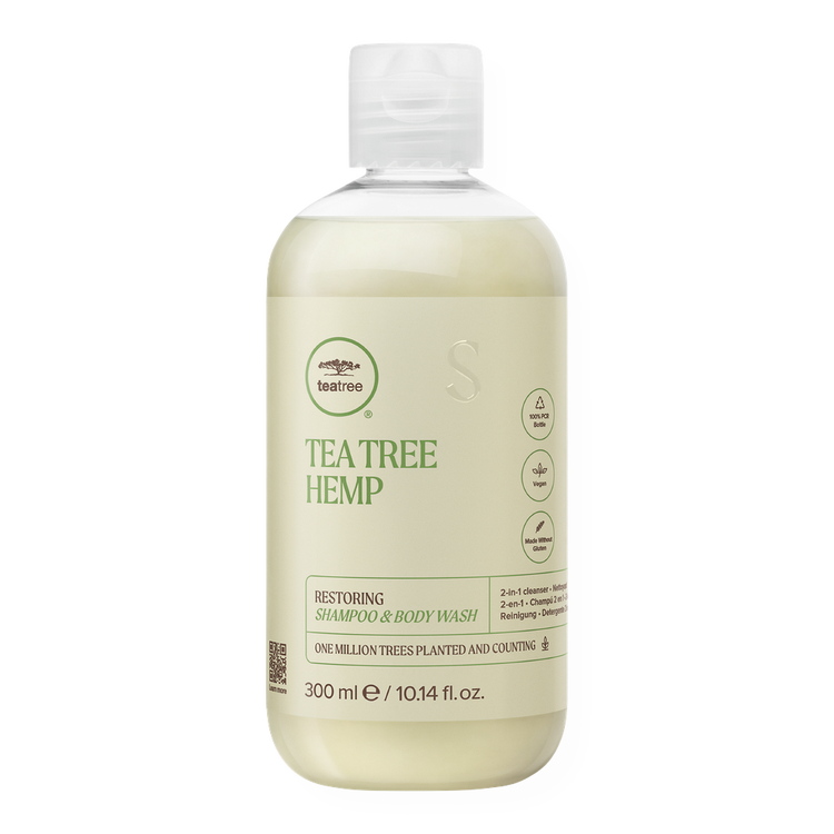 Tea Tree Shampoo y jabón de ducha fortalece el cabello
