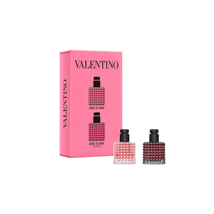 Born in Roma Donna - Set de regalo, Eau de Parfum 6ml + Eau de Parfum intense 6ml diseñada para ella