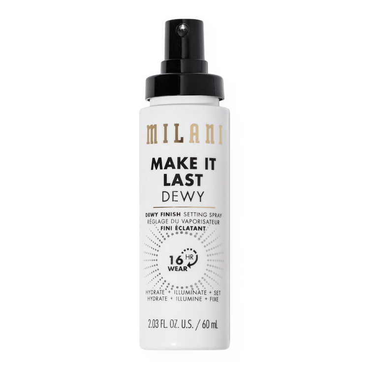 Make It Last Dewy Fijador de maquillaje fijador hidratante con acabado luminoso.