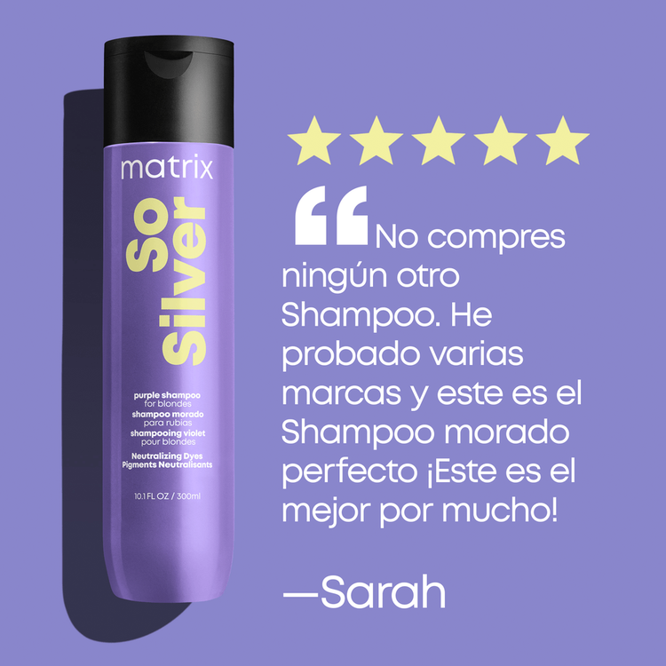 So Silver - Shampoo, neutraliza tonos amarillos y rubios