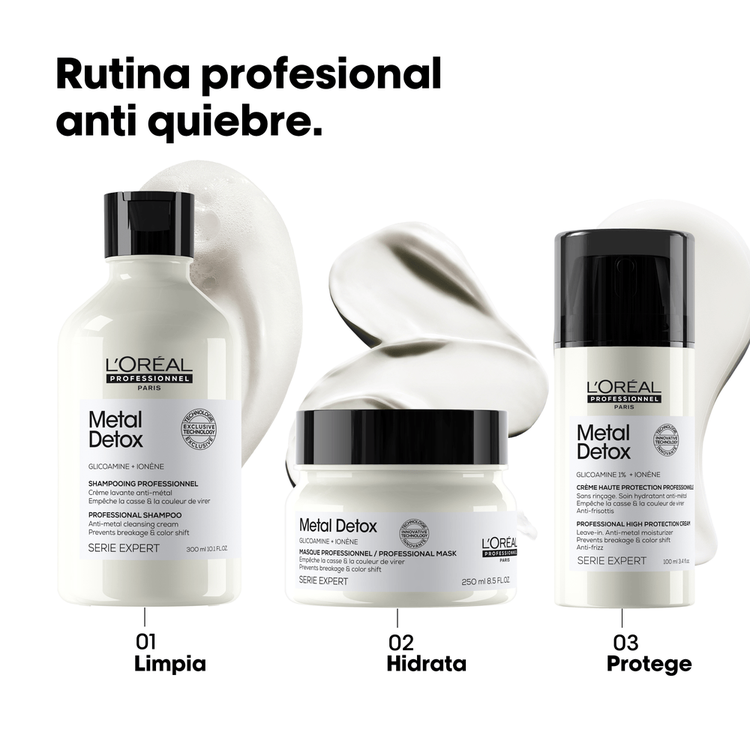 Metal Detox - Crema capilar, menor riesgo de quiebre