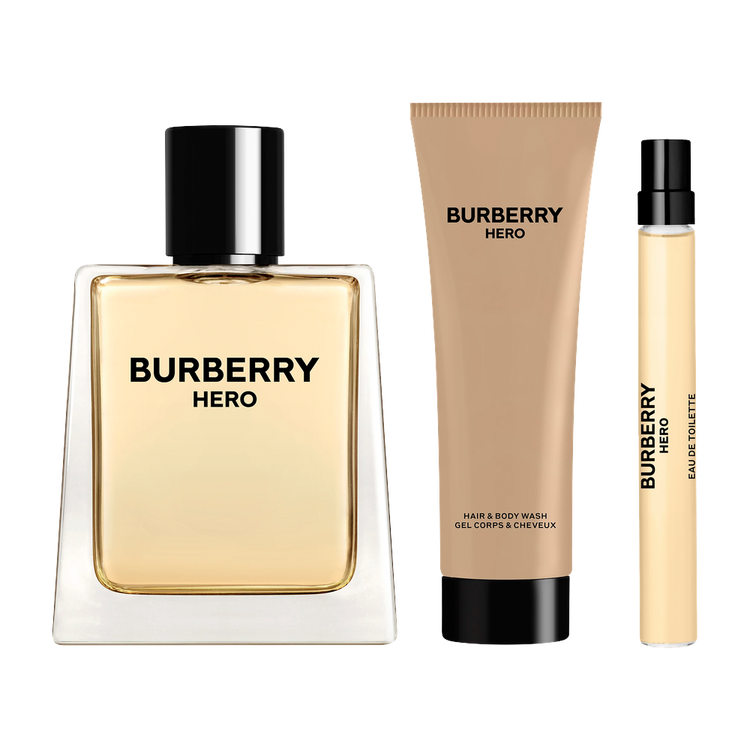 Burberry Hero Gift set perfume con aroma amaderado