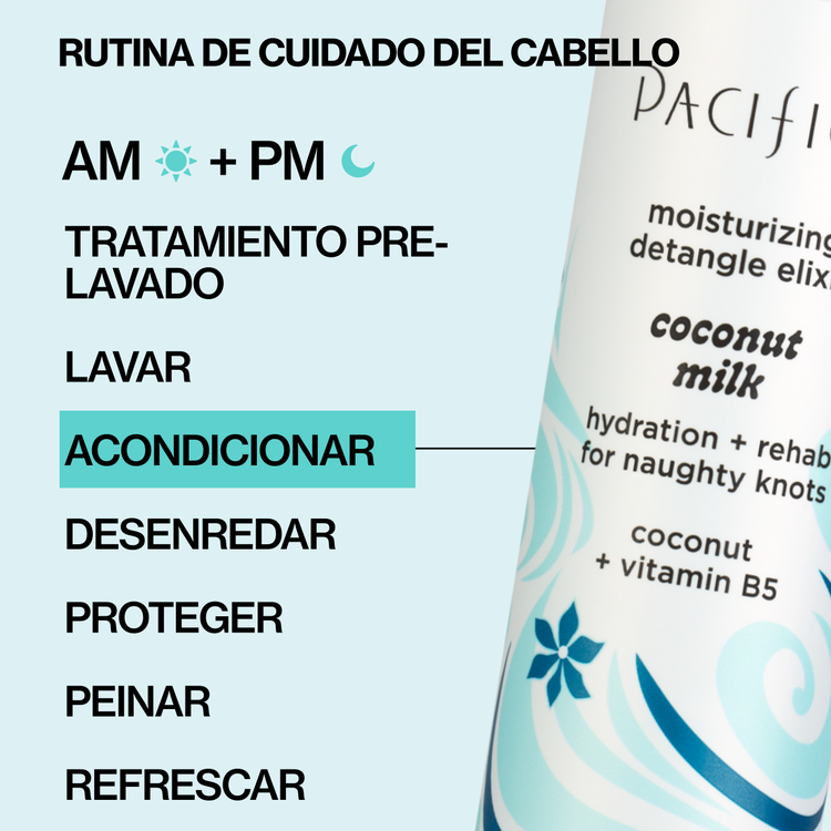 Coconut Milk Detangler Elixir - Spray desenredante, acondiciona el cabello