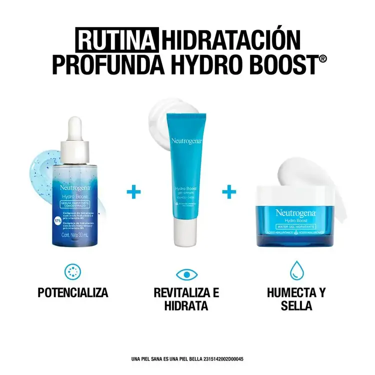 Hydro Boost - Crema facial en gel, hidratante con ácido hialurónico