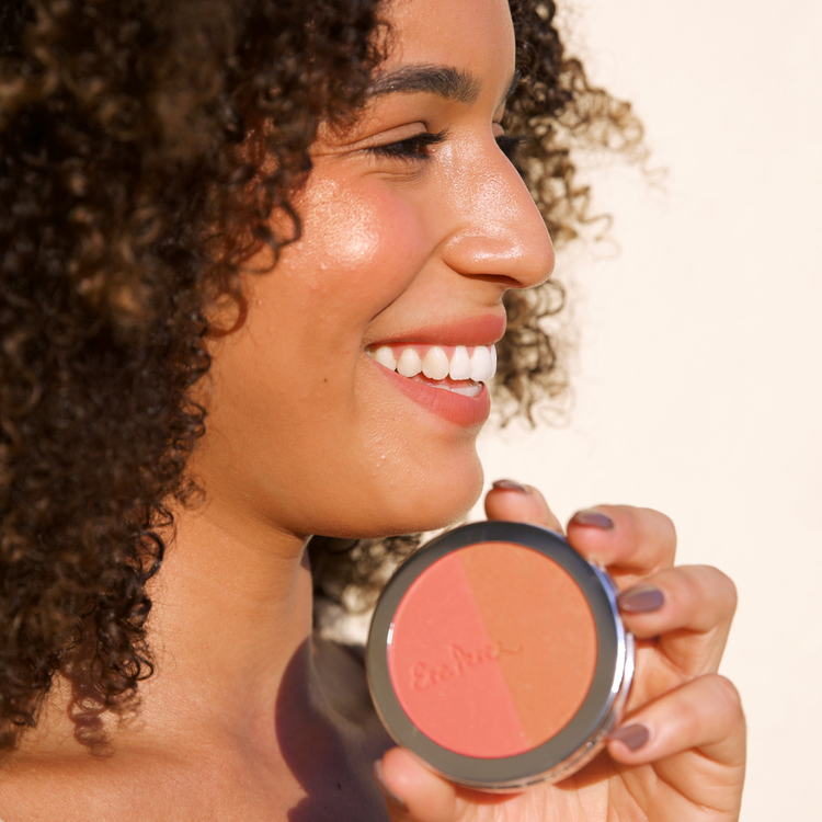 Rice Powder Blush Blush de arroz absorbe la grasa y ofrece avabado mate