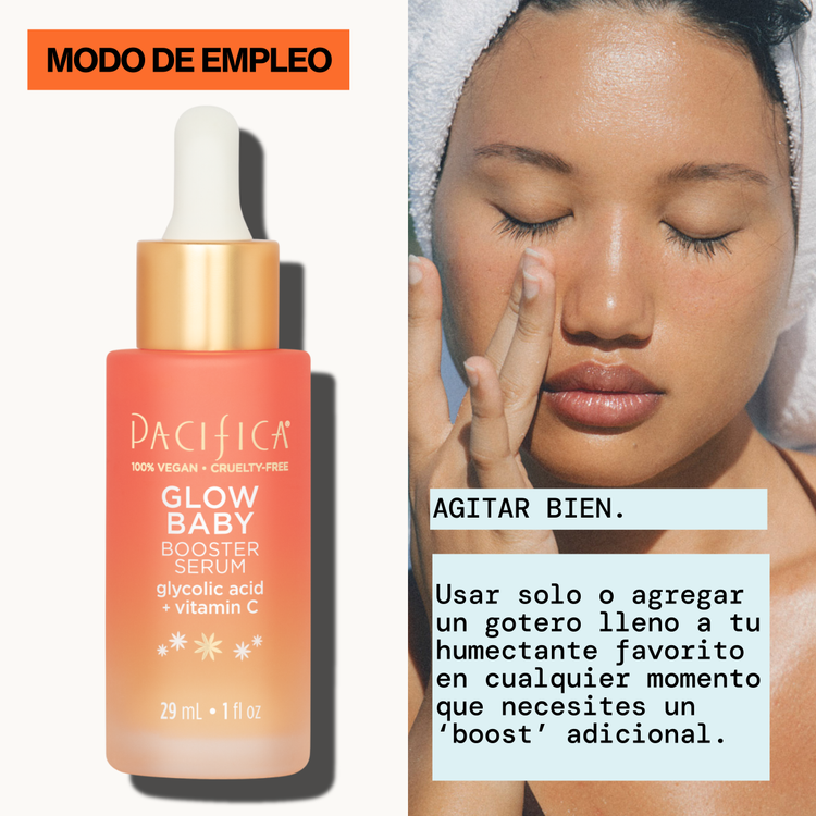 Glow Baby Vitamin C Booster - Suero facial, aumenta el brillo y la luminosidad