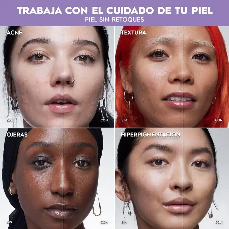 Face Bond Foundation - Base de maquillaje, a prueba de agua y de larga duración