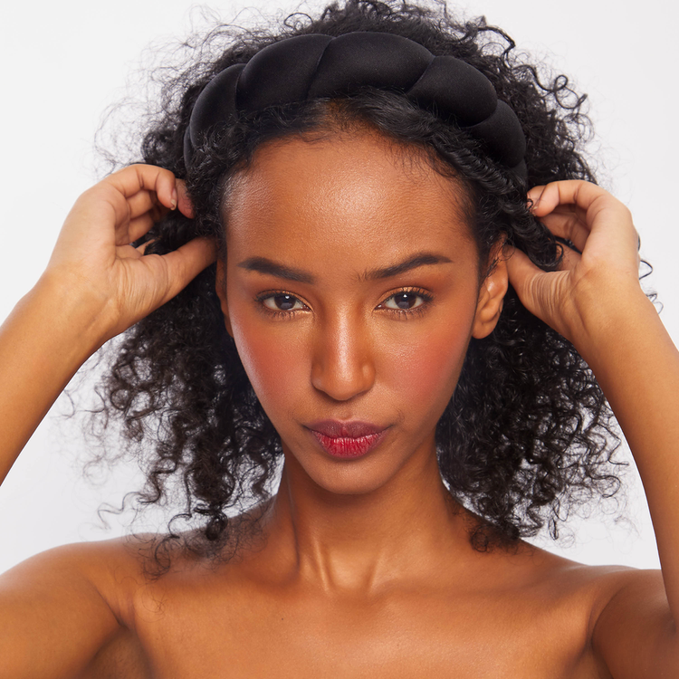 Recycled Fabric Puffy Headband Banda para cabello ideal para peinados