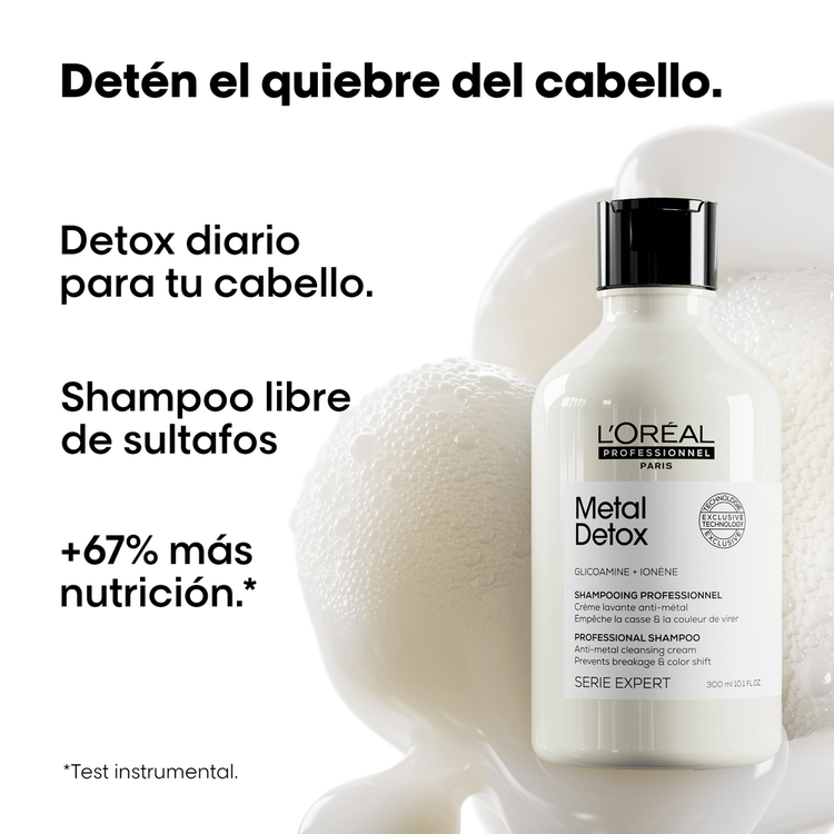 Metal Detox - Shampoo, reduce riesgo de quiebre