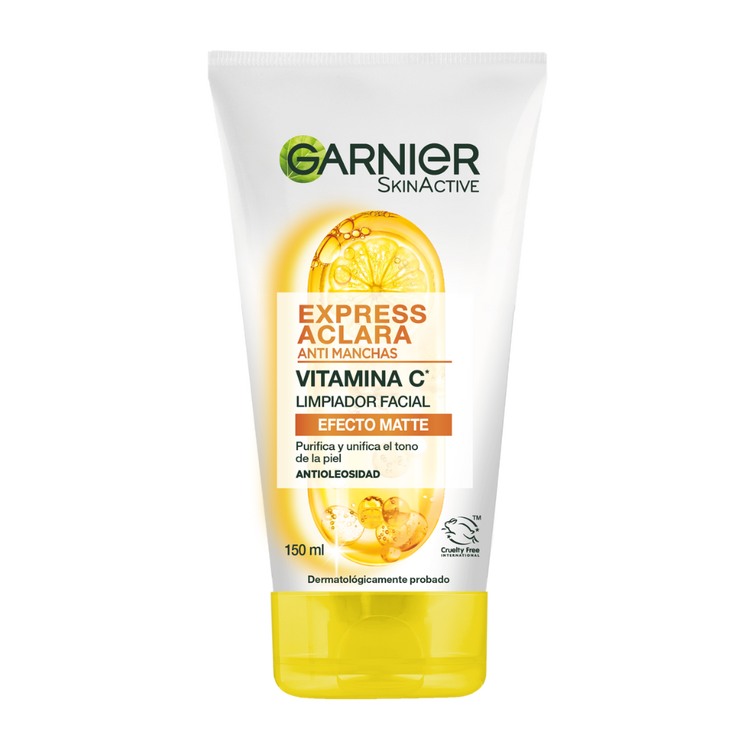 Garnier Skin Gel limpiador purifica y uniformiza el tono de piel
