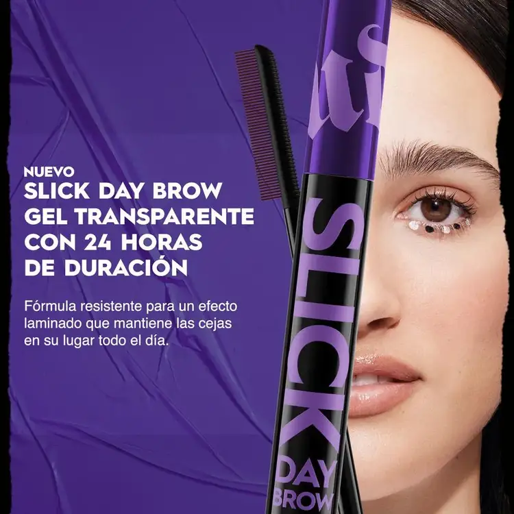 Clear Slick Day Brow Gel Transparente Para Cejas Base de maquillaje fórmula de larga duración