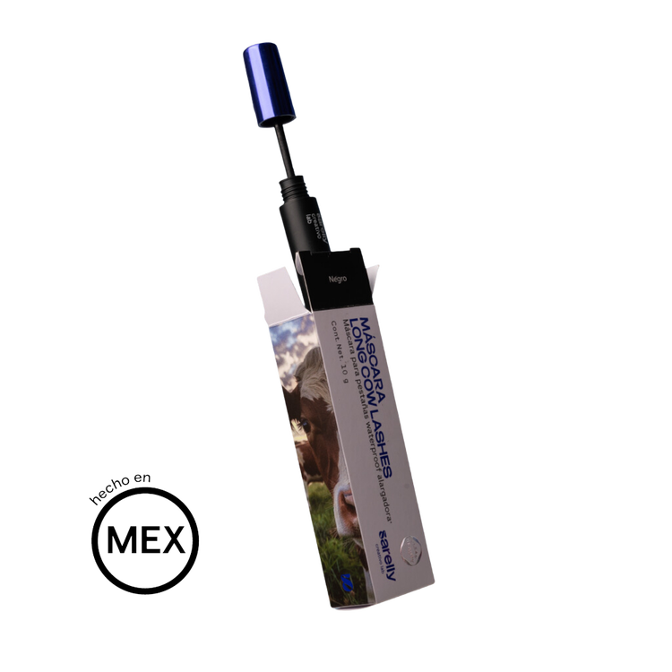 Long Cow Lashes - Máscara de pestañas, alargadora a prueba de agua, 10 gr