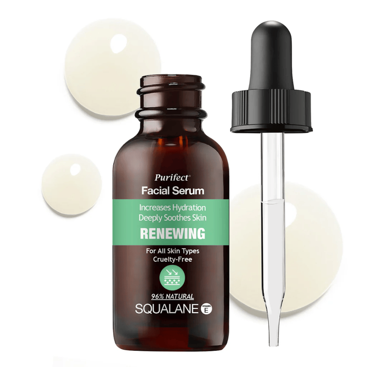 Facial Serum Renewing Squalane Serum Serum facial hidrata y protege contra radicales libres