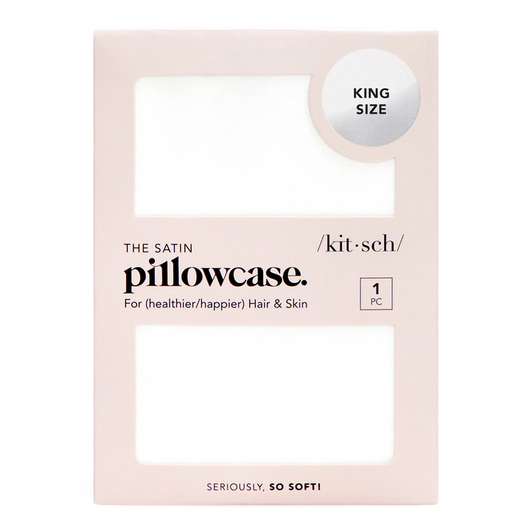 Satin King Pillowcase Funda para almohada ayuda a reducir el frizz