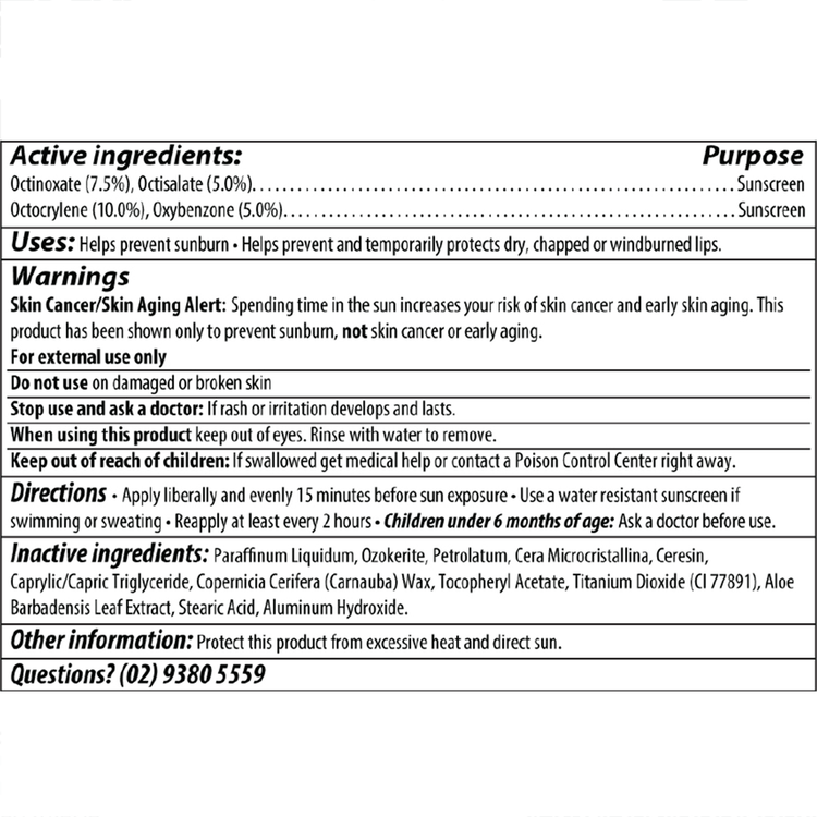 Lip Balm Protector solar SPF30+